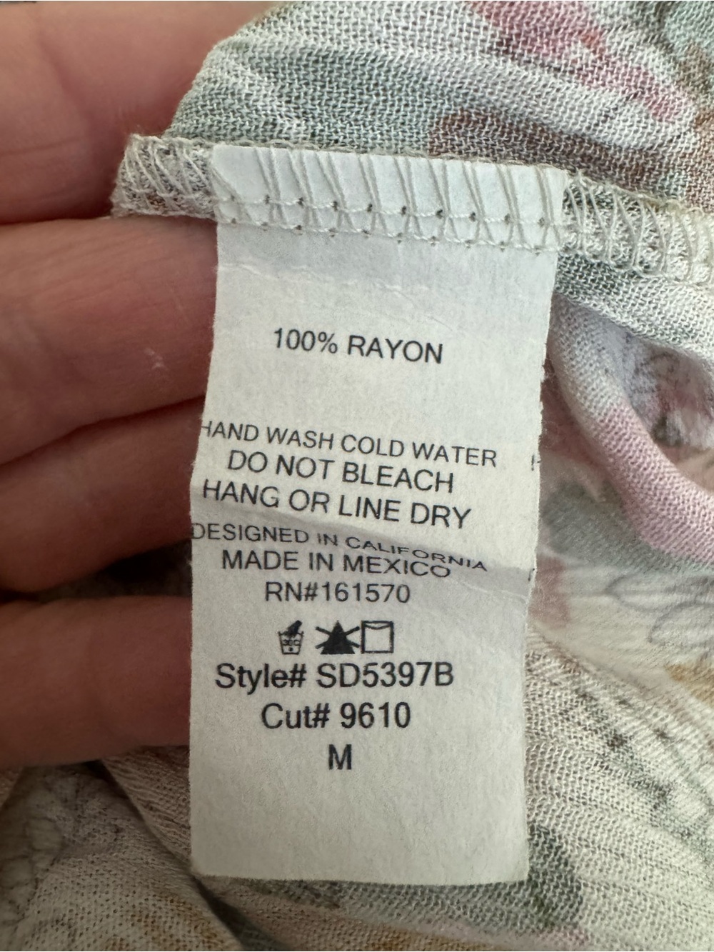 Sugar fox a California Company Floral Midi Dress in Pink, Mustard & Green US M - Picture 6 of 15